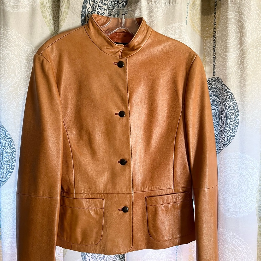 Max Mara Weekend Leather Jacket - Size 8